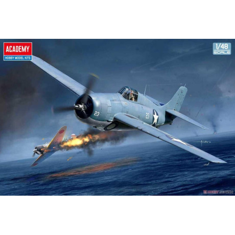 Model Kit letadlo 12355 - USN F4F-4 Wildcat "Battle of Midway" (1:48)