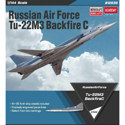 Model Kit letadlo 12636 - Russian Air Force Tu-22M3 Backfire C (1:144)