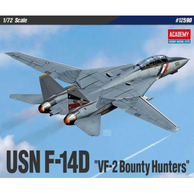 Model Kit letadlo 12590 - USN F-14D “VF-2 Bounty Hunters” (1:72)