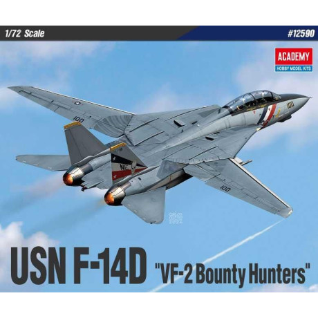 Model Kit letadlo 12590 - USN F-14D “VF-2 Bounty Hunters” (1:72)