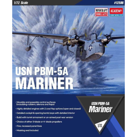 Model Kit letadlo 12586 - USN PBM-5A MARINER (1:72)
