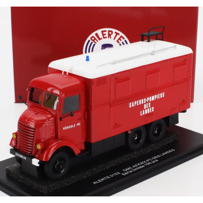 ALERTE GMC 353 AFKWX TRUCK PC DES LANDES SAPEURS POMPIERS 3-ASSI 1944 - RED WHITE 1/43
