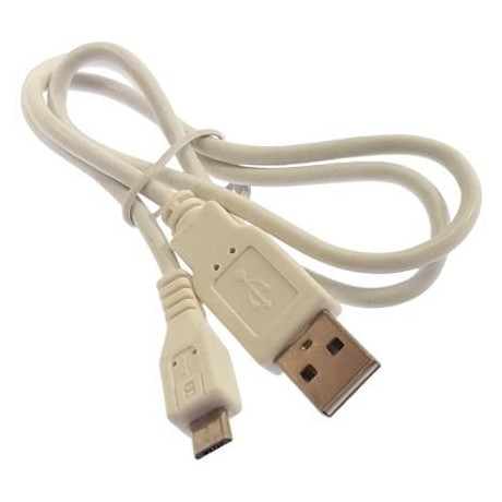 Kabel USB - Micro USB 0.6m bílý