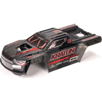Alkatrész az Arrma Kraton 6S 1:8 V6 RC autómodellhez: fekete karosszéria.