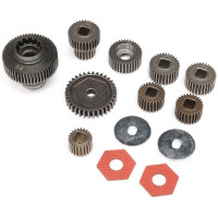 Alkatrész az Axial Gilamon AXP8 RC modellautóhoz: fogaskerekek, AT6 sebességváltó.