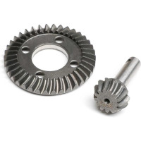 Tuning alkatrész Axial Gilamon AXP8 RC autómodellhez: kúpkerekes fogaskerék és kúpkerék 13T/38T 32P (6.30:1).