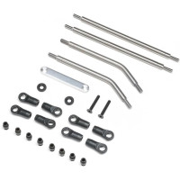 Tuning alkatrész az Axial Gilamon AXP8 RC autómodellhez: első geometriai rúd, titán.