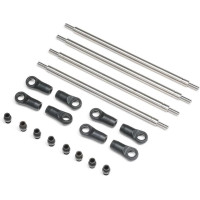 Tuning alkatrész Axial Gilamon AXP8 RC autómodellhez: hátsó geometriai rúd, titán.