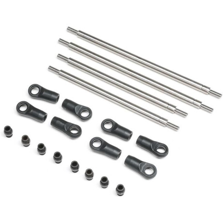 Axial táhla zadní nápravy 4WS, titan: Gilamon AXP8