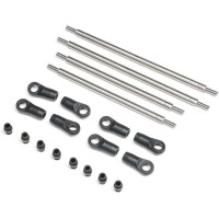 Tuning alkatrész Axial Gilamon AXP8 RC autó modellhez: 4WS hátsó tengely összekötő rúd, titán.