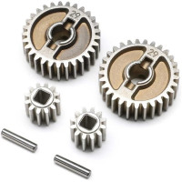 Tuning alkatrész Axial Gilamon AXP8 RC autó modellhez: portál tengely fogaskerekek 32P 12/29T (11.5%), AF16P.