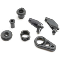 Alkatrész az Axial Capra 1.9 UTB RC modellautóhoz: ásókerék-tartó, szervokormány-védő.