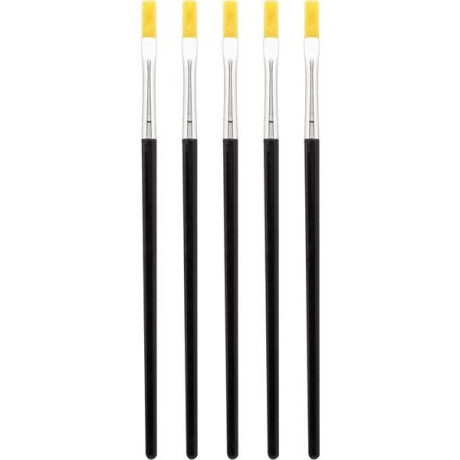 Modelcraft plochý štetec (sada 5ks)