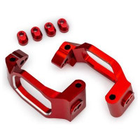 Nagy szilárdságú 6061-T6 alumíniumból készült Traxxas felfüggesztő blokk, precíz CNC megmunkálással a geometria megőrzése érdekében, piros eloxálva a lenyűgöző modell megjelenés érdekében. Tartalmazza: 4x 4x22 mm-es csapot, 4x 3x6 mm-es csavart, 4x ütközőt. Tunigny-i rész.