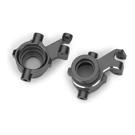 Traxxas těhlice přední hliníková šedě eloxovaná (pár)