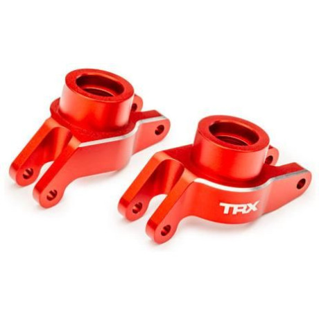 Traxxas těhlice zadní hliníková červeně eloxovaná (pár)