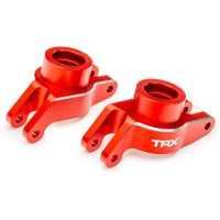 A Traxxas hátsó blokkja rendkívül ellenálló 6061-T6 alumíniumból készült, CNC-n precízen megmunkálva a geometria megőrzése érdekében, piros eloxálva a modell lenyűgöző megjelenése érdekében. Pár (bal és jobb).