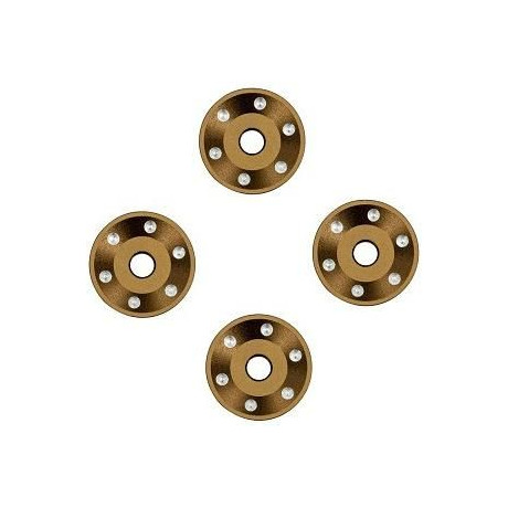 Traxxas podložka disku kol hliníková bronzová (4)