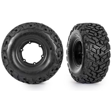 Traxxas kolo 2.2/3.2, disk černý vnější, pneu Maxx Slash belted (pro NO10274, 10276) (2)