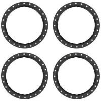 Traxxas beadlock gyűrű alumínium, fekete (4), Pro Scale kerékrendszerhez tervezve, moduláris tárcsaalkatrészekkel és kiegészítő nejlongyűrűkre ragasztott gumikkal.