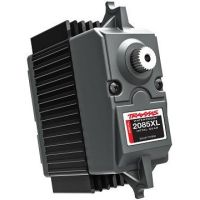 Erős digitális szervós Traxxas 2085XL MG, Maxi méret, vízálló*, fém fogaskerekek, alumínium központi test, golyóscsapágyak, nyomaték 32 kg.cm, sebesség 0,13 s/60°, súly 125g, méretek: 61x26x64mm. Milliéderes 25T