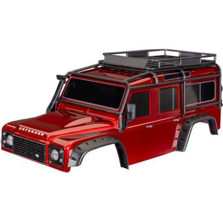 Traxxas karosérie TRX-4 Land Rover Defender červená (bezsponková)