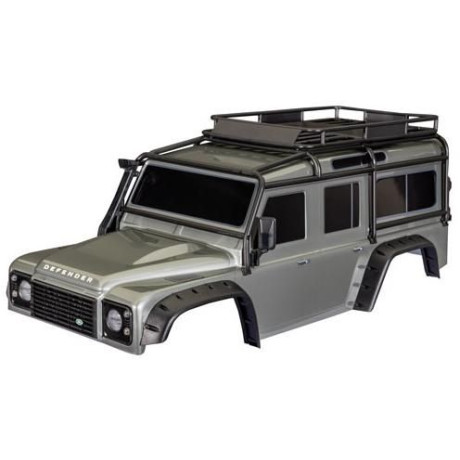 Traxxas karosérie TRX-4 Land Rover Defender stříbrná (bezsponková)