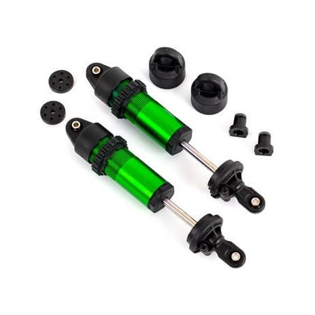 Traxxas tlumič krátký GT-Maxx hliníkový zeleně eloxovaný (2)