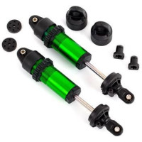 Traxxas lengéscsillapító rövid GT-Maxx alumínium zöld eloxált, összeszerelt, rugók nélkül - (2 db).