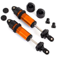 Traxxas lengéscsillapító rövid GT-Maxx alumínium narancssárga eloxált, összeszerelt, rugók nélkül - (2 db).