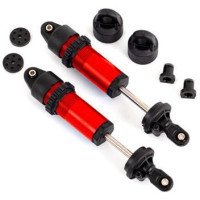 Traxxas lengéscsillapító rövid GT-Maxx alumínium piros eloxált, összeszerelt, rugók nélkül - (2 db).