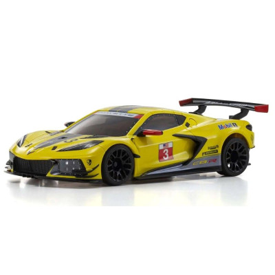 Kyosho Mini-Z MR03 hátsókerék-meghajtású Chevrolet Corvette C8-R sárga