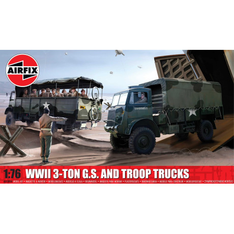 Classic Kit military A03306A - WWII 3-ton 4x4 General Service & Troop Trucks (1:76)