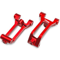 Tuning alkatrész Traxxas 1:5/1:6 RC autó modellekhez (Funco): alumínium piros futómű blokk (pár). Nagyon tartós 6061-T6 alumíniumból készült, 3x8 mm-es BCS csavarral (6).