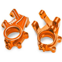 Tuning alkatrész Traxxas 1:5/1:6 RC autó modellekhez (Funco): narancssárga alumínium kockák (pár). Nagyon tartós 6061-T6 alumíniumból készült, csavarok: 3x8 mm-es BCS (2), 4x35 mm-es BCS (2).