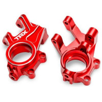 Tuning alkatrész Traxxas 1:5/1:6 RC autó modellekhez (Funco): piros alumínium kockák (pár). Nagyon tartós 6061-T6 alumíniumból készült, csavarok: 3x8 mm-es BCS (2), 4x35 mm-es BCS (2).