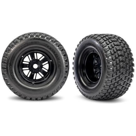 Traxxas kolo, disk Sand Car černý, pneu Gravix (zadní) (pár)