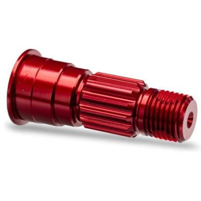 Traxxas hřídel předního kola hliníková červená