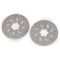 Traxxas 1:5/1:6 RC autómodellekhez (Funco) alkatrész: 82 mm-es első féktárcsa (2). Rozsdamentes acélból készült.