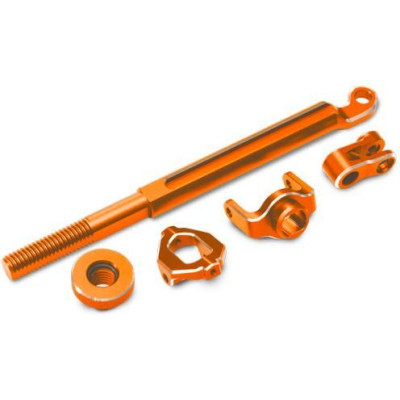 Traxxas mechanika řízení hliníková oranžová