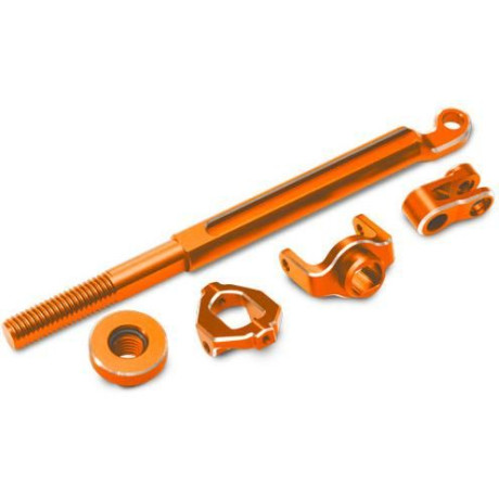 Traxxas mechanika řízení hliníková oranžová