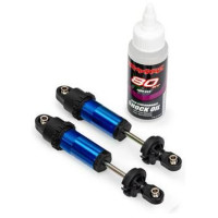 Traxxas lengéscsillapító GT-Maxx első alumínium kék (2). Rugók nélkül (külön kapható). Alkatrész Traxxas Funco RC autómodellhez.
