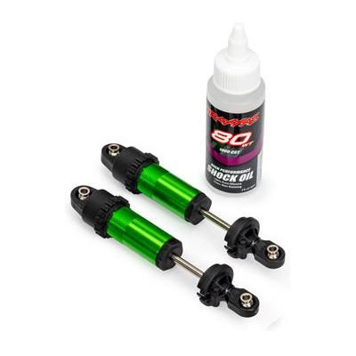 Traxxas tlumič GT-Maxx přední hliníkový zelený (2)