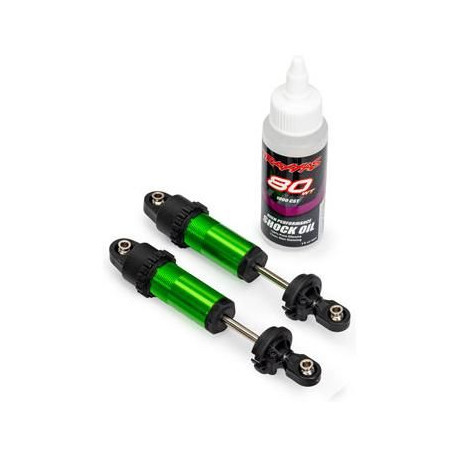 Traxxas tlumič GT-Maxx přední hliníkový zelený (2)