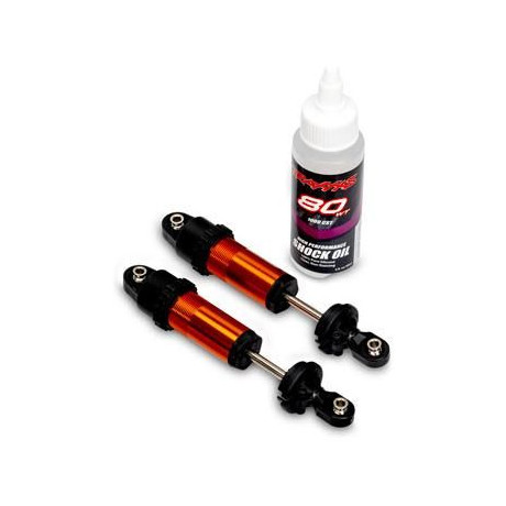 Traxxas tlumič GT-Maxx přední hliníkový oranžový (2)