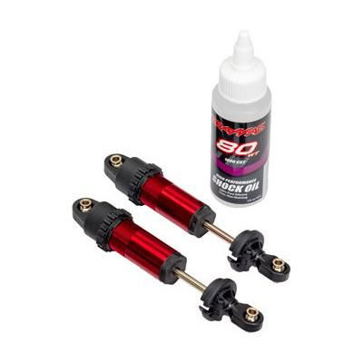 Traxxas tlumič GT-Maxx přední hliníkový červený (2)