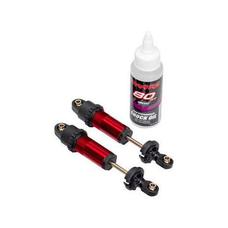 Traxxas tlumič GT-Maxx přední hliníkový červený (2)