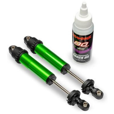 Traxxas tlumič GT-Maxx zadní hliníkový zelený (2)