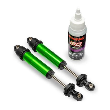 Traxxas tlumič GT-Maxx zadní hliníkový zelený (2)