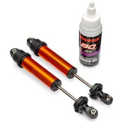 Traxxas tlumič GT-Maxx zadní hliníkový oranžový (2)